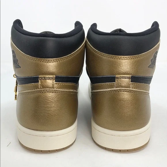 Nike Air Jordan 1 Retro High OG Black Metallic Gold D5485-071 - Size 10